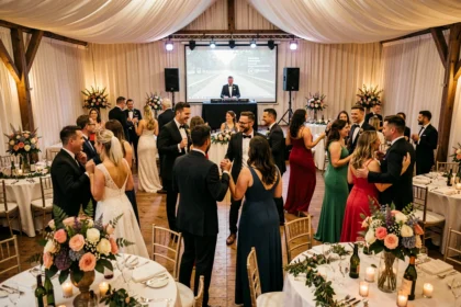 DJ de mariage dans le Nord animant une piste de danse lors d'une réception festive