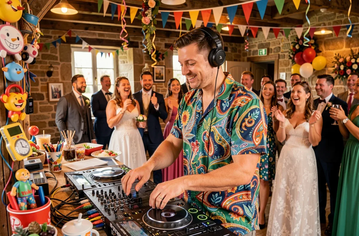Festivevenementiel Gogogadgets animant un mariage festif et créatif dans le Nord