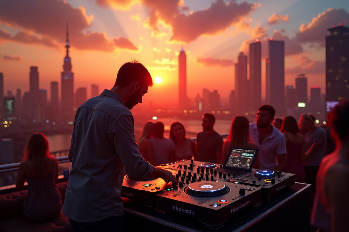 dj  éclairage