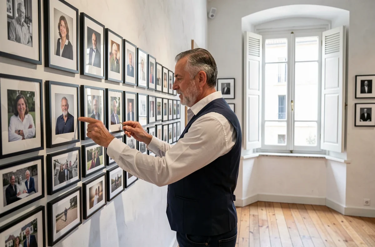 Photographe expérimenté à Agen organisant ses œuvres dans une galerie photo professionnelle