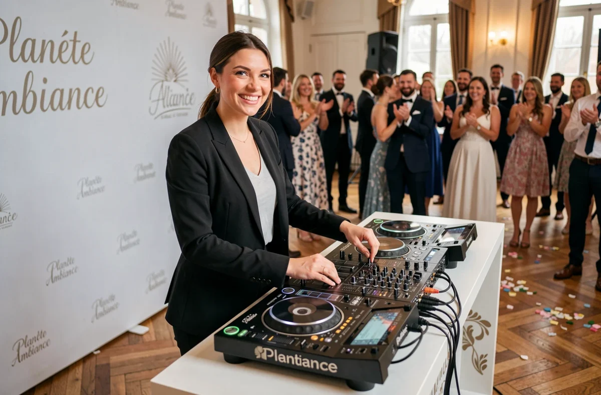 DJ Planète Ambiance animant une réception de mariage festive dans le Nord de la France